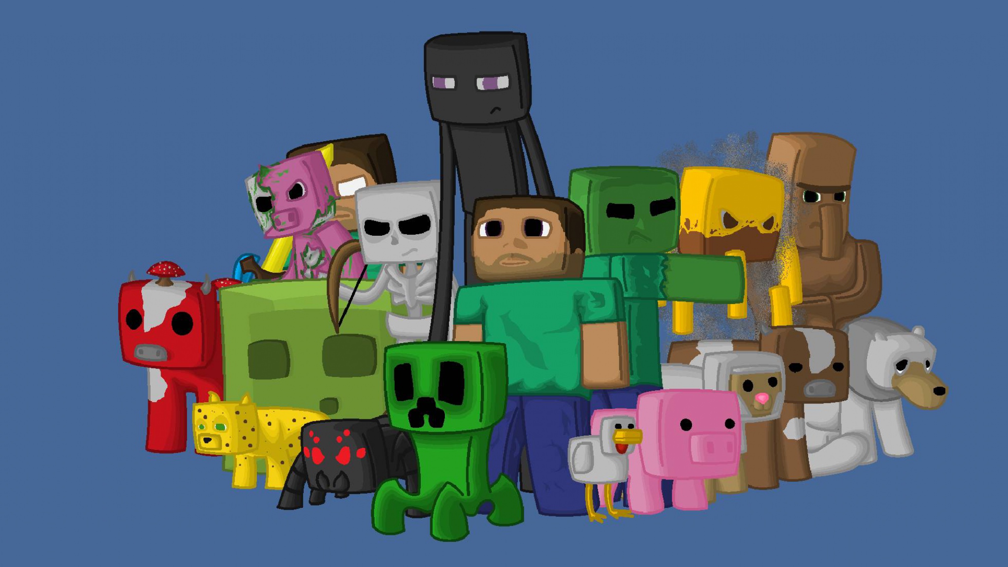 Wallpaper Minecraft Characters Game Pixels Java