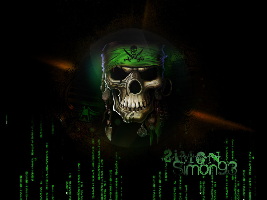 Hacker skull Wallpaper by Simon93 ITA on