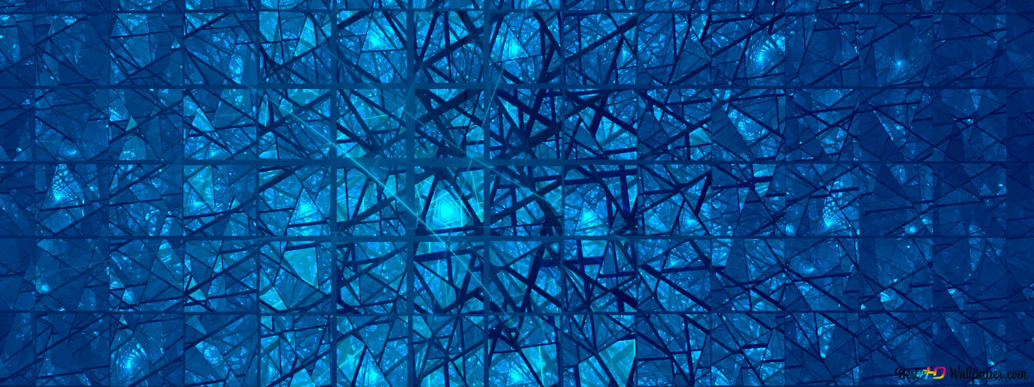 Blue Geometric Wallpaper