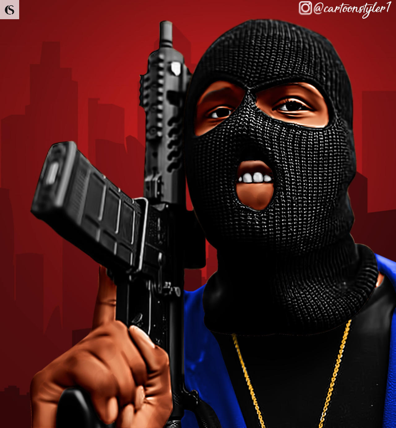 Gangster Wallpaper Art By Cartoonstyler
