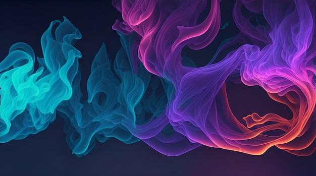 Colorful Smoke Background Wallpaper