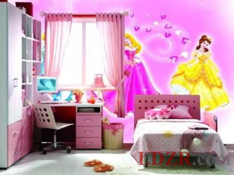 Children Room Wallpaper with Princess Themes Pictures
