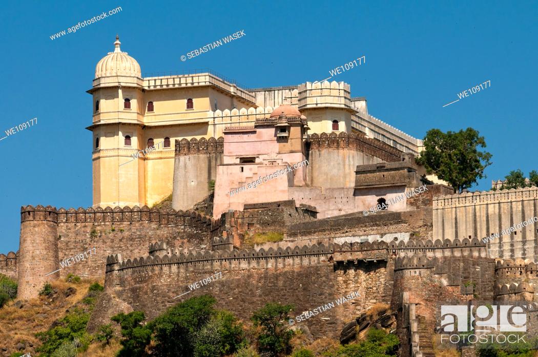 Kumbhalgarh Fort Rajasthan State India Asia Built During The