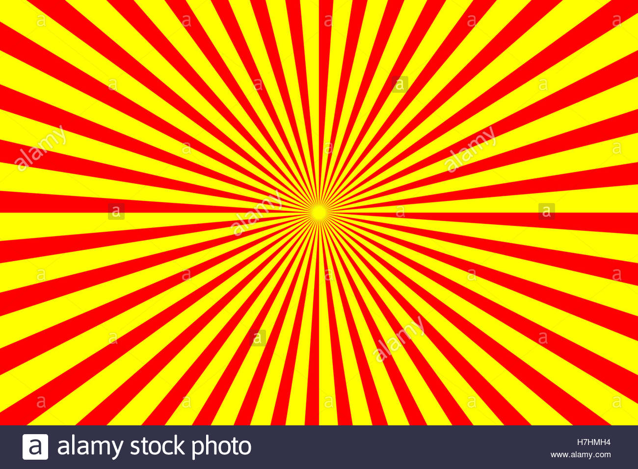 Radiating Yellow And Red Line Background Stock Photo