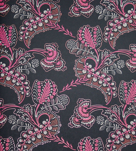 Pink Wallpaper Web Black And Floral