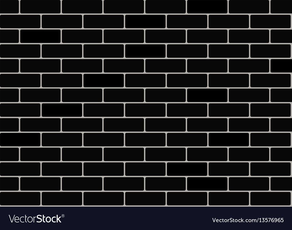 Black Brick Wallpaper Royalty Vector Image