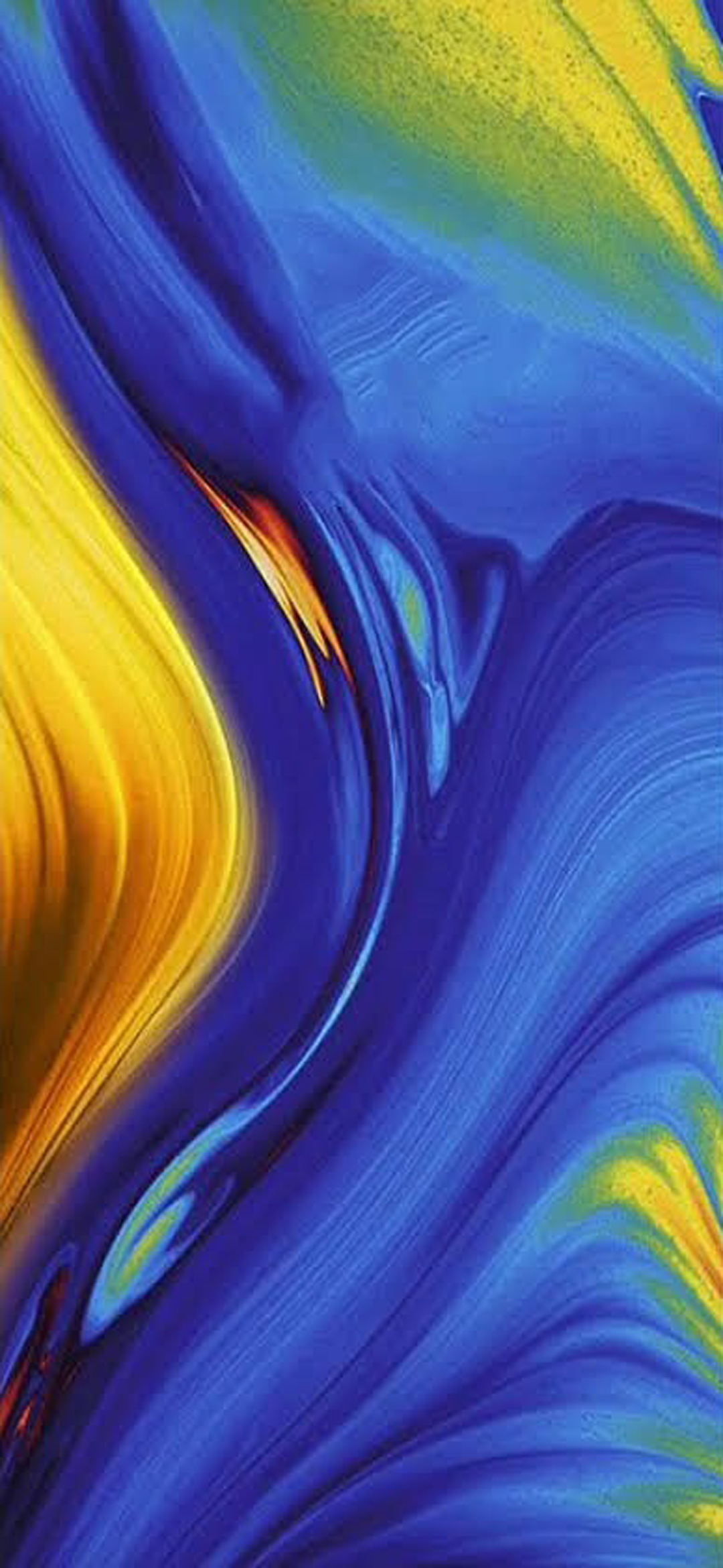 Abstract Swirls of Blue and Gold: A Xiaomi HD Wallpaper
