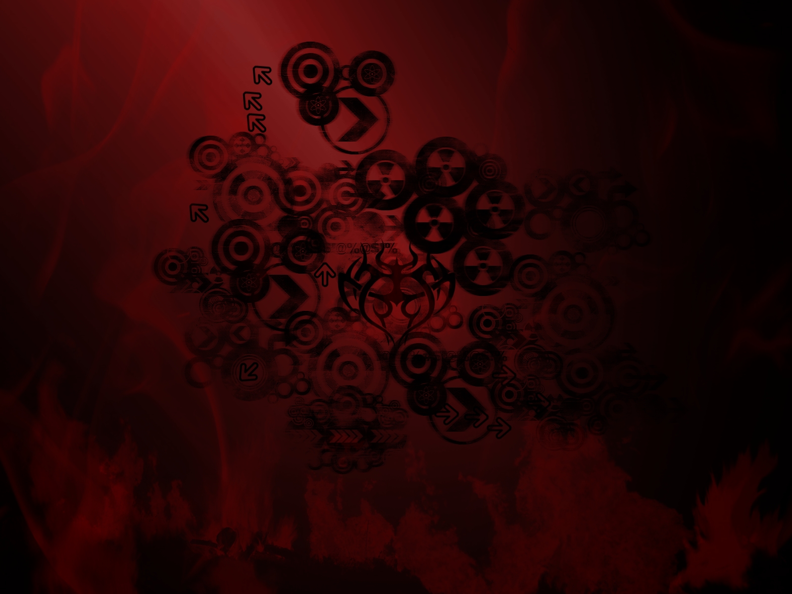Red And Black Tribal Wallpaper By V1n3 Customization