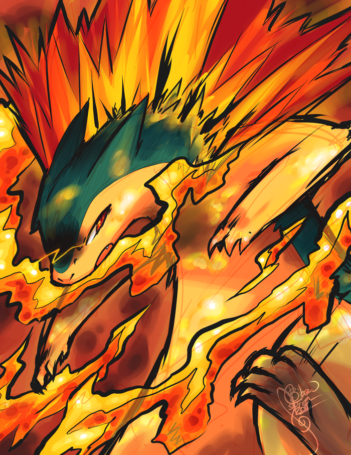 Typhlosion S Flame Wheel By Clefdesoll