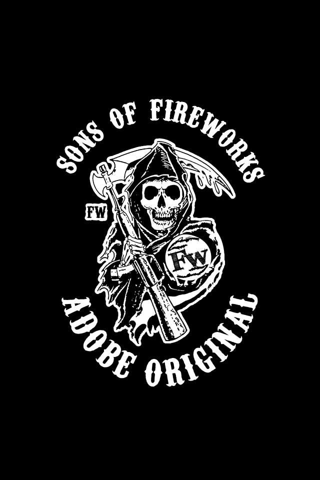 Sons Of Anarchy Logo Wallpaper iPhone Retina