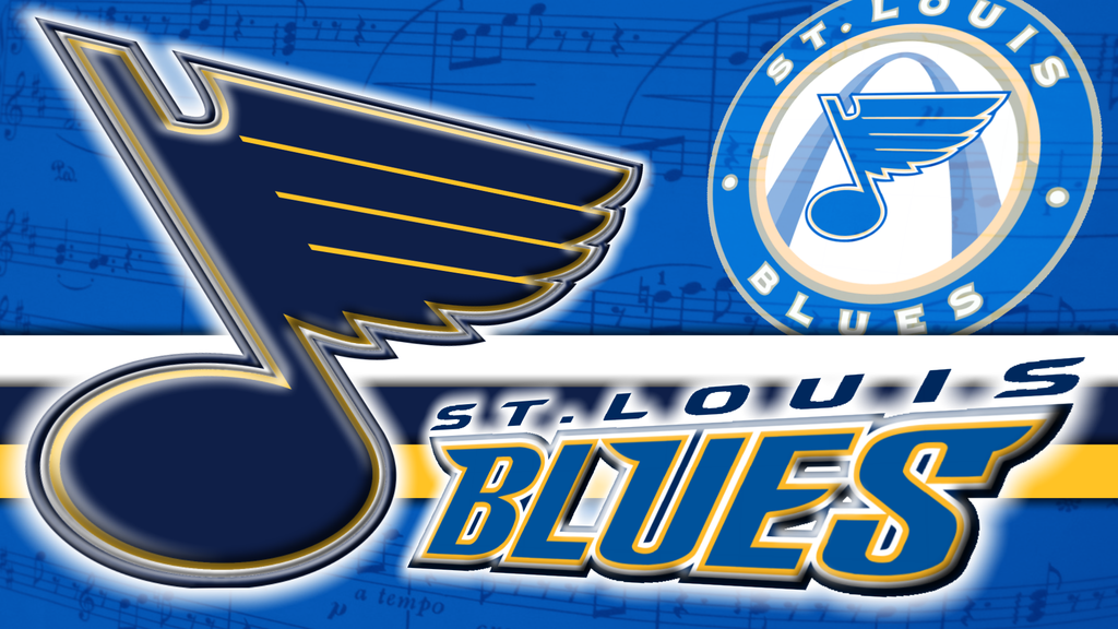 Download St Louis Blues Logo In Wood Wallpaper