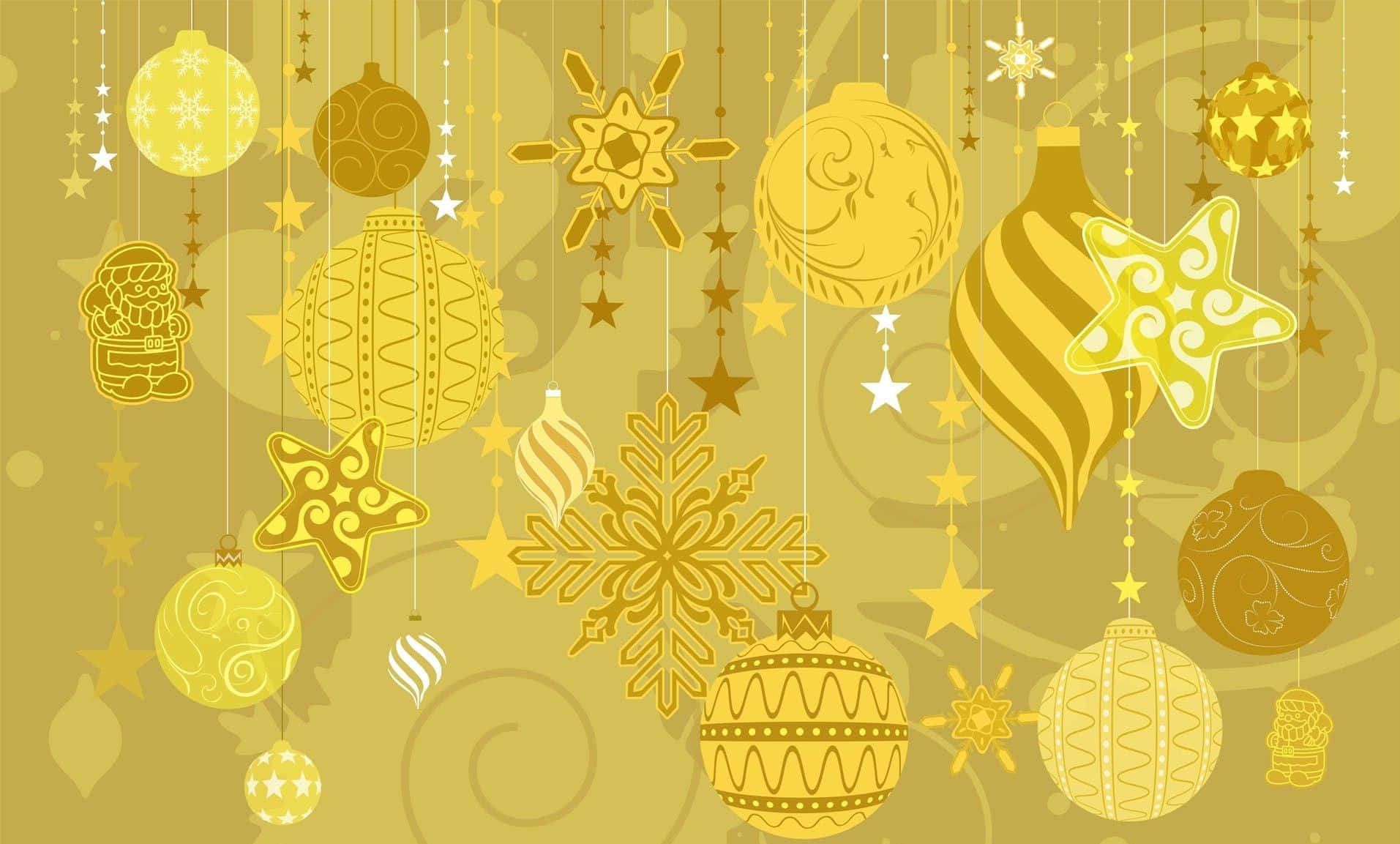 Gold Christmas Wallpaper
