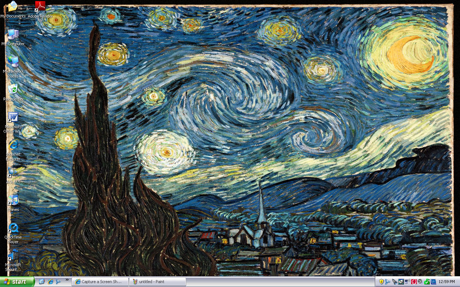 Starry Night Wallpaper Widescreen High Definition
