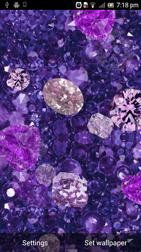 Purple Diamonds Live Wallpaper For Your Android Phone