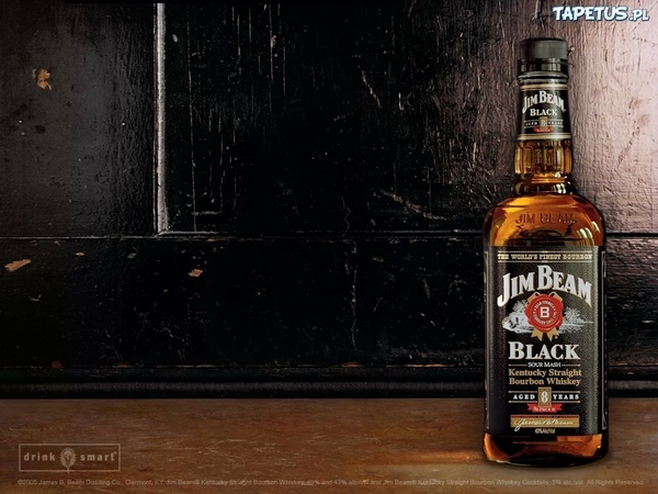 Whiskey Alcohol Jim Drinks Liquor Black Background Bourbon