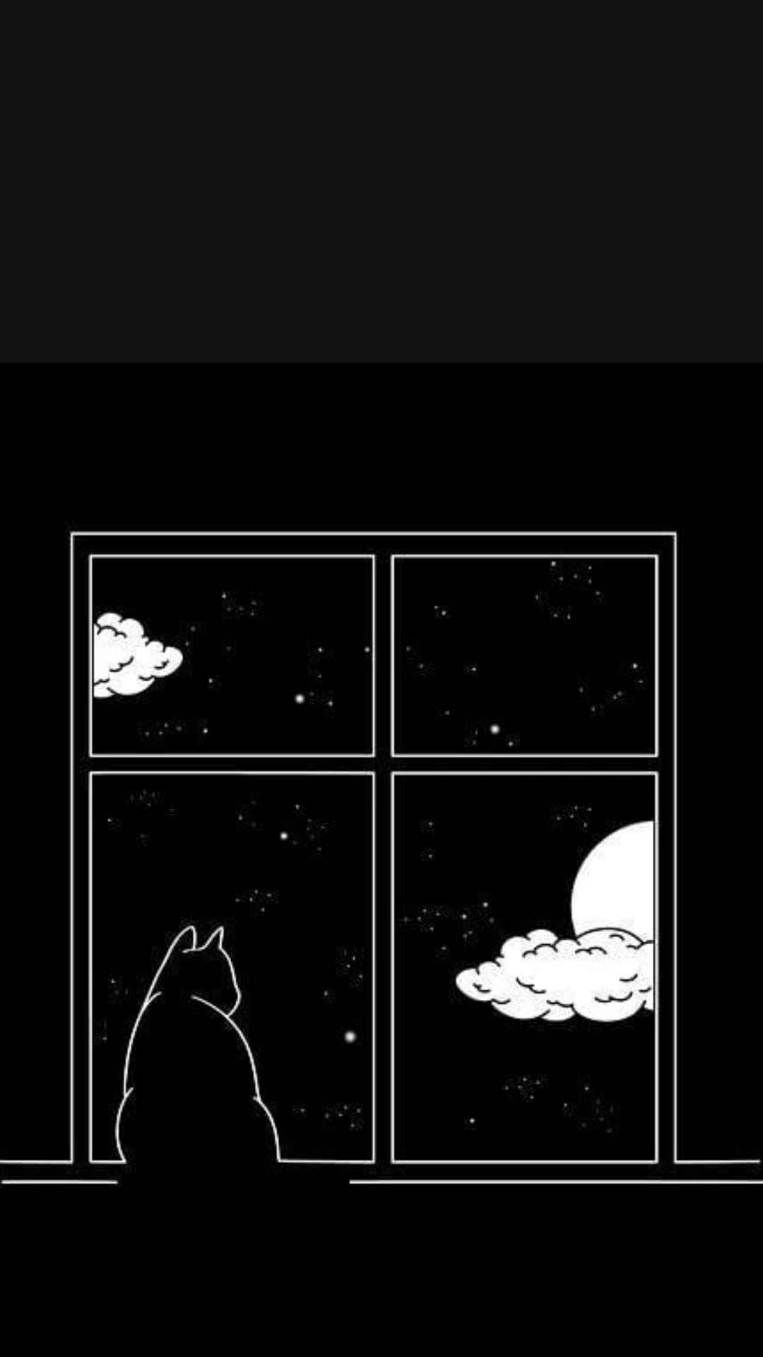 Lock Screen Black Wallpaper