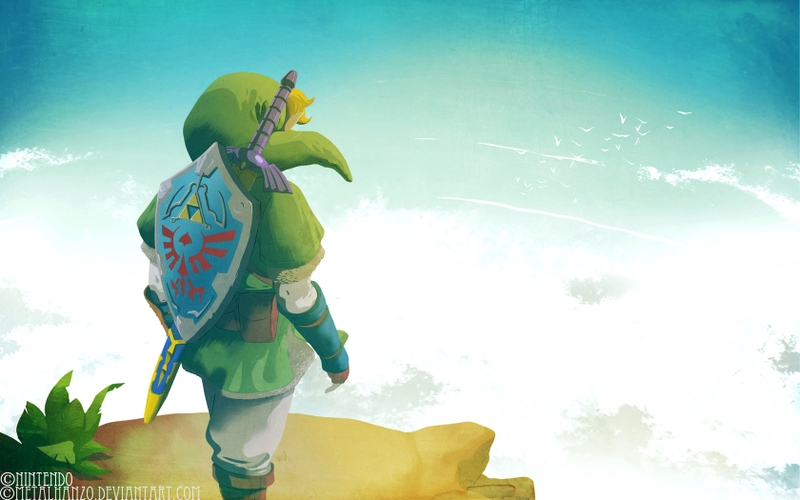 Legend Of Zelda Artwork Skyscapes Swords The Skyward