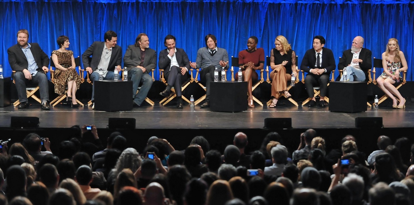 Photo Gale Anne Hurd Norman Reedus Laurie Holden Andrew Lincoln Greg