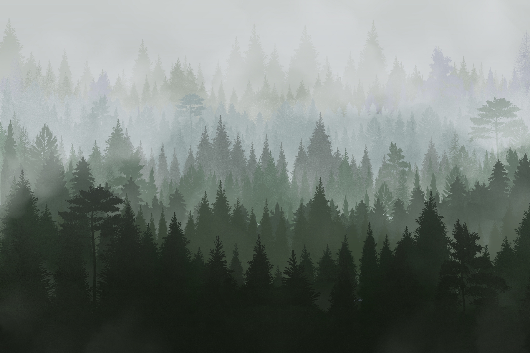 Buy Forest Green Wallpaper