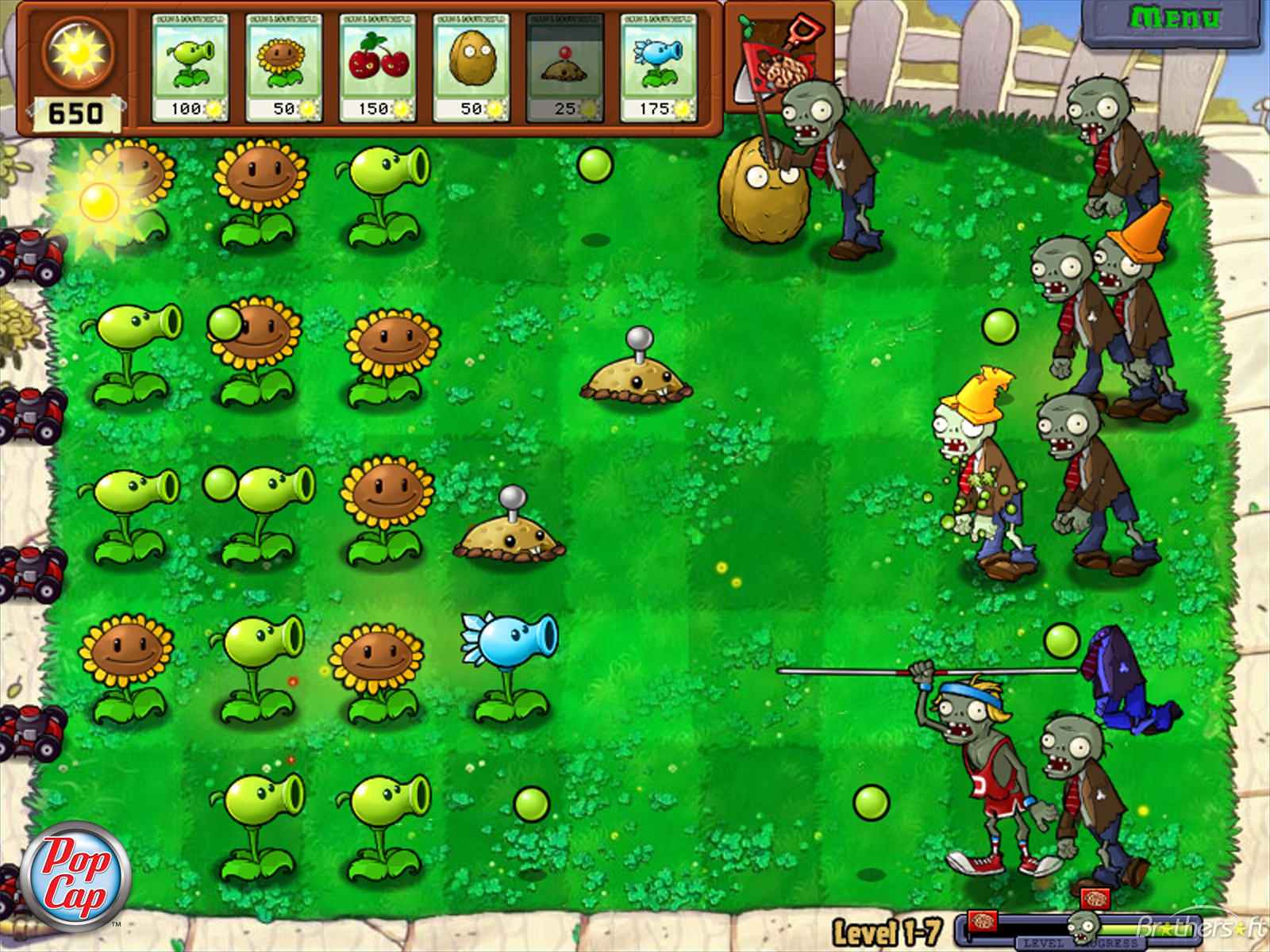 Plants VS Zombies combina distintas modalidades de juego En algunos