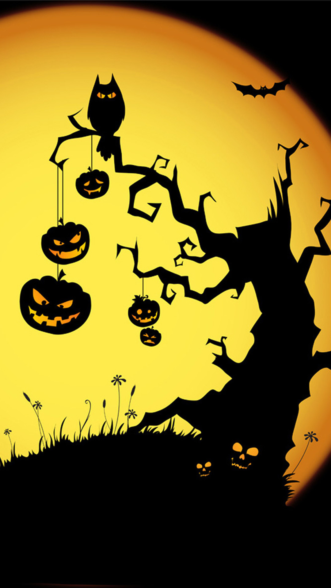Cute Halloween iPhone Wallpaper