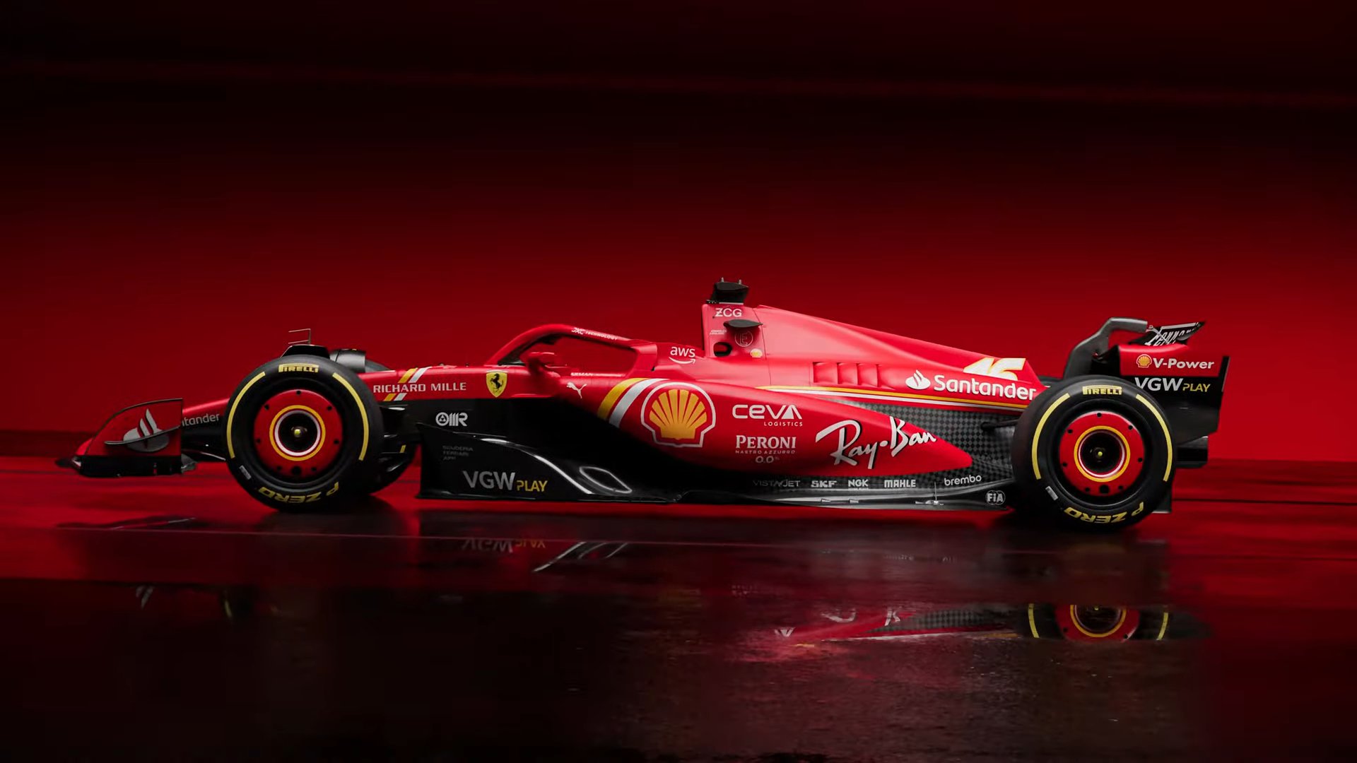Photo Gallery First Image Of Ferrari Sf F1 Car Revealed