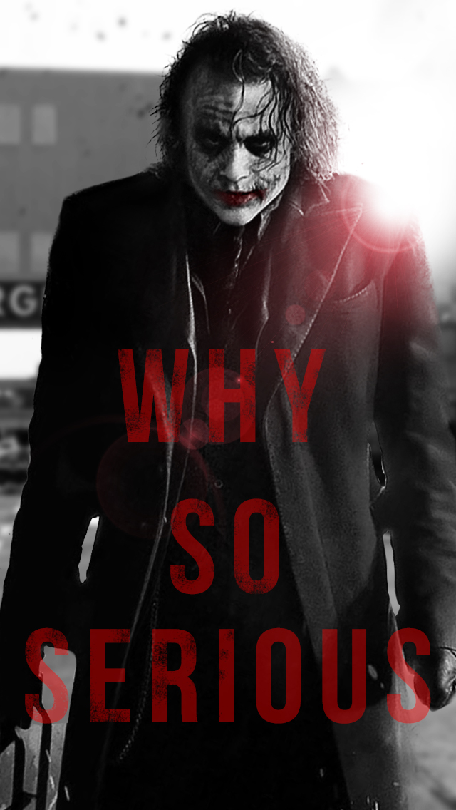 Heath Ledger Joker Why So Serious Wallpaper
