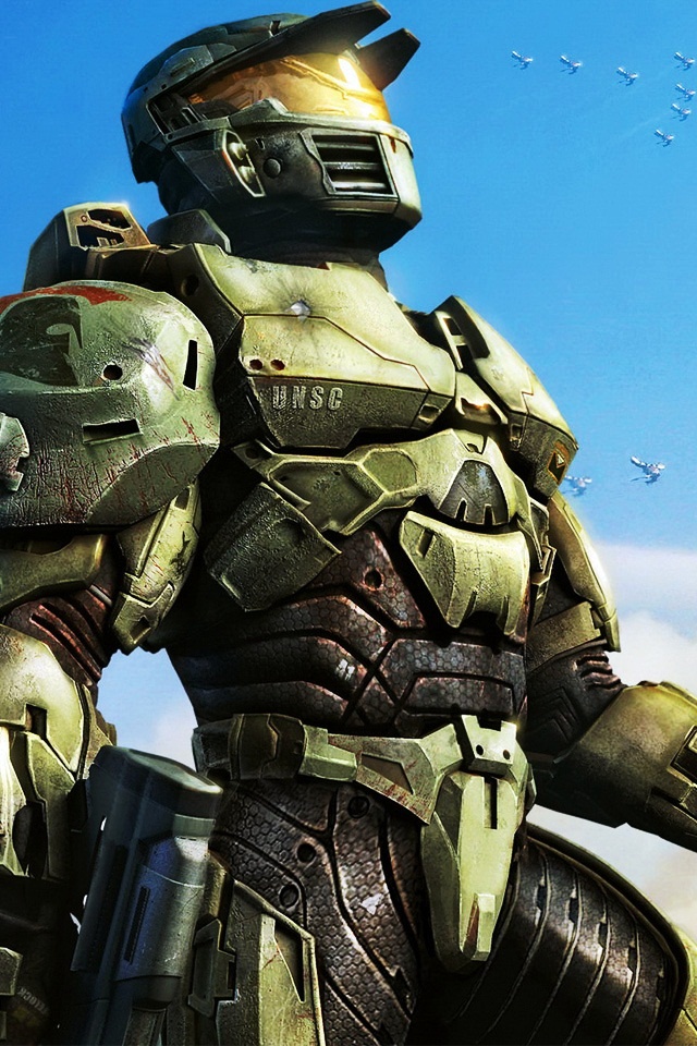 Halo Wars Game Pixels Wallpaper For iPhone 3gs