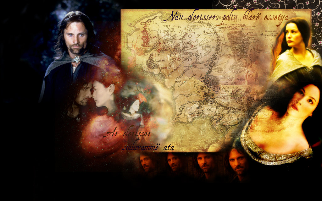 Wallpaper Aragorn And Arwen By Sherlockiana