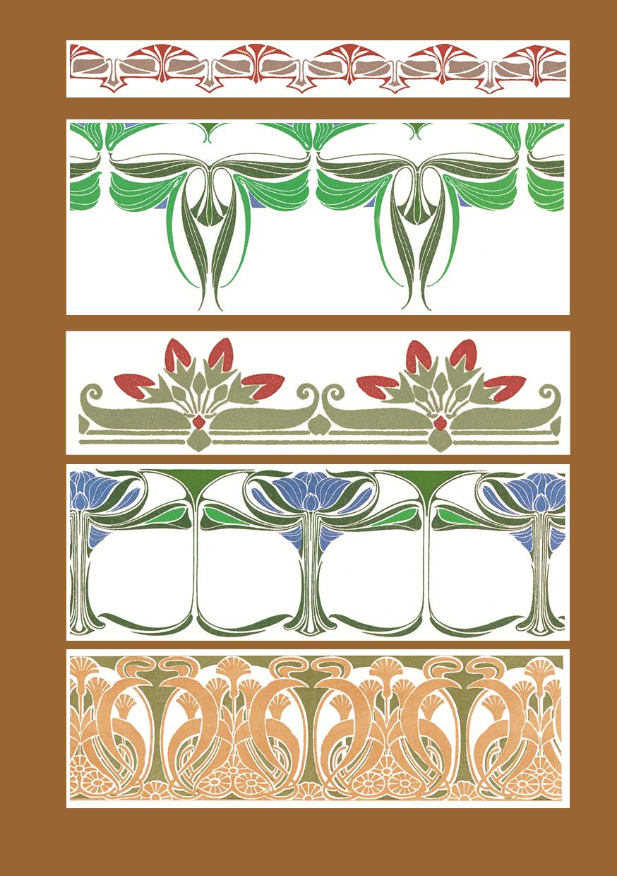 Art Nouveau Wallpaper Border