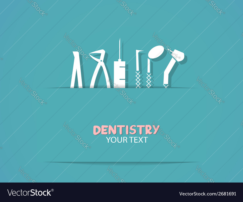 Dentist Orthodontic Supplies Vector Image