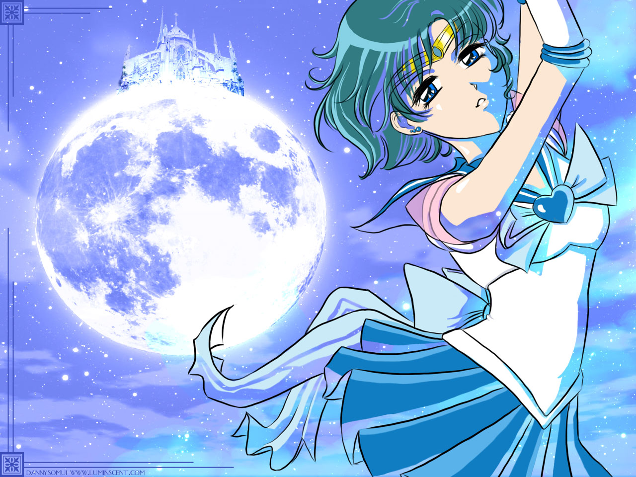 Sailor Mercury Moon Wallpaper