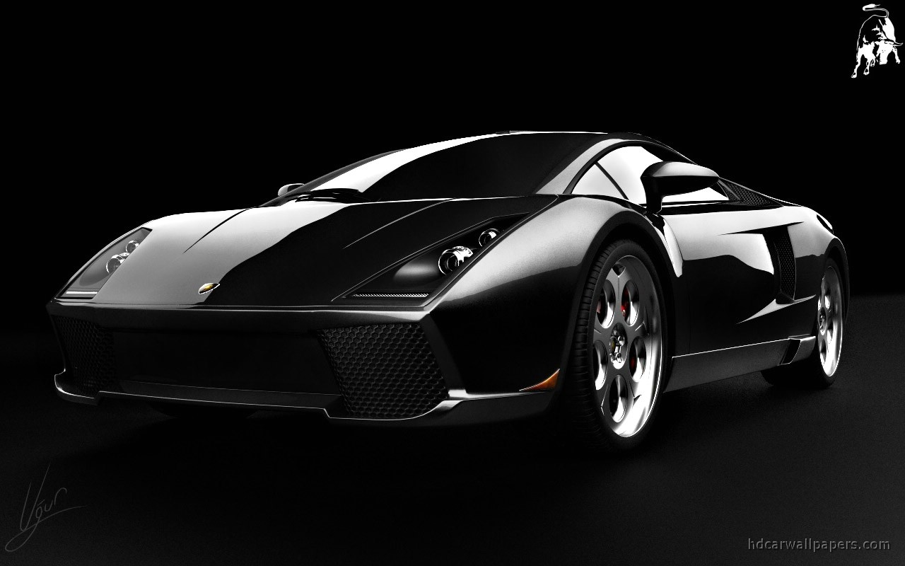 Lamborghini Black Concept Wallpaper HD Car