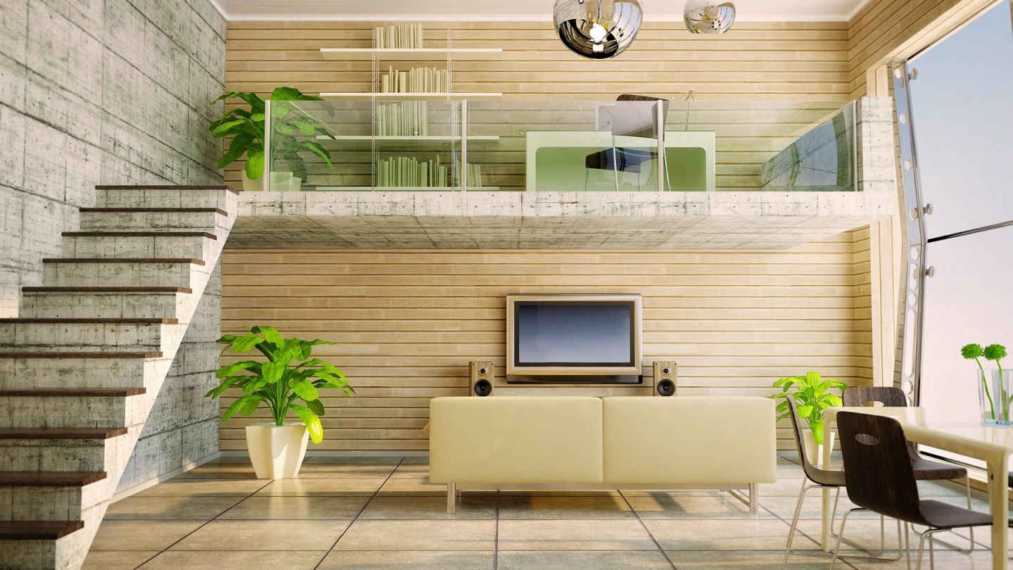 Cool Living Room Wallpaper