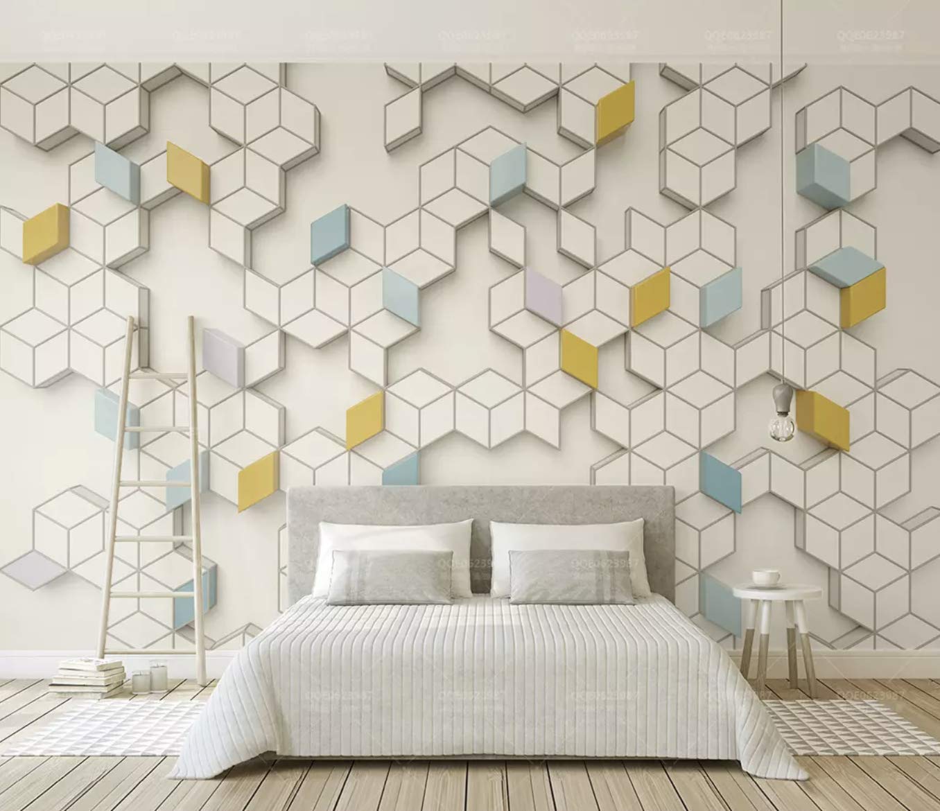 Amazon Murwall Geometric Wallpaper Honeyb Pattern Wall