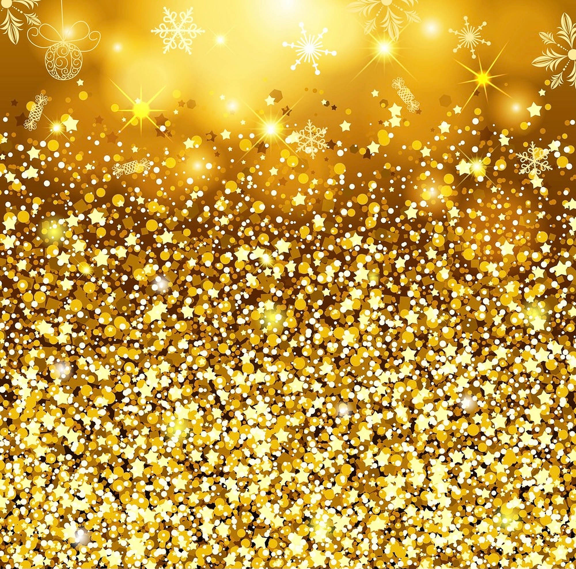 Gold Dust Girl Wallpaper