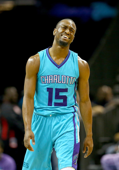 Kemba Walker Of The Charlotte Hors Reacts After
