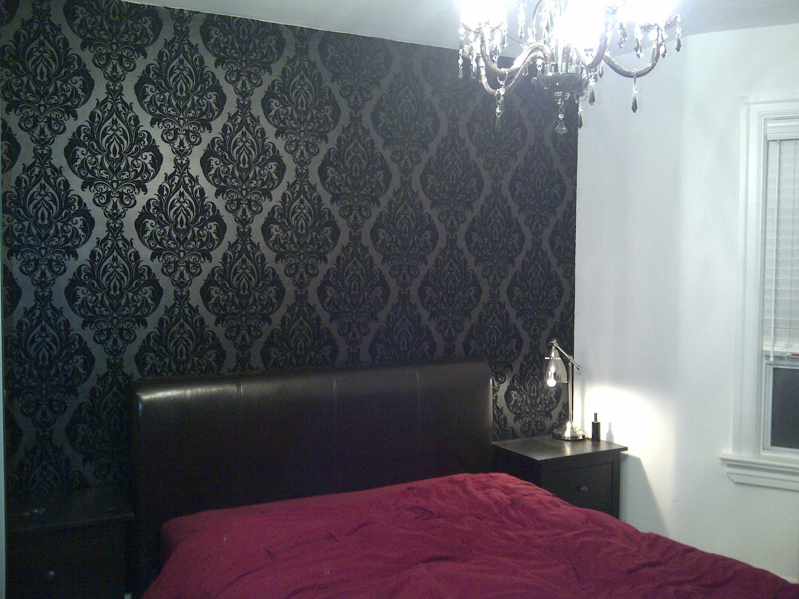 Black Wallpaper For Bedroom Grasscloth