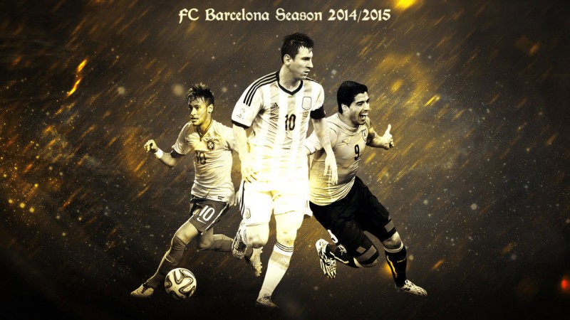 FC Barcelona wallpaper Neymar Messi and Luis Surez