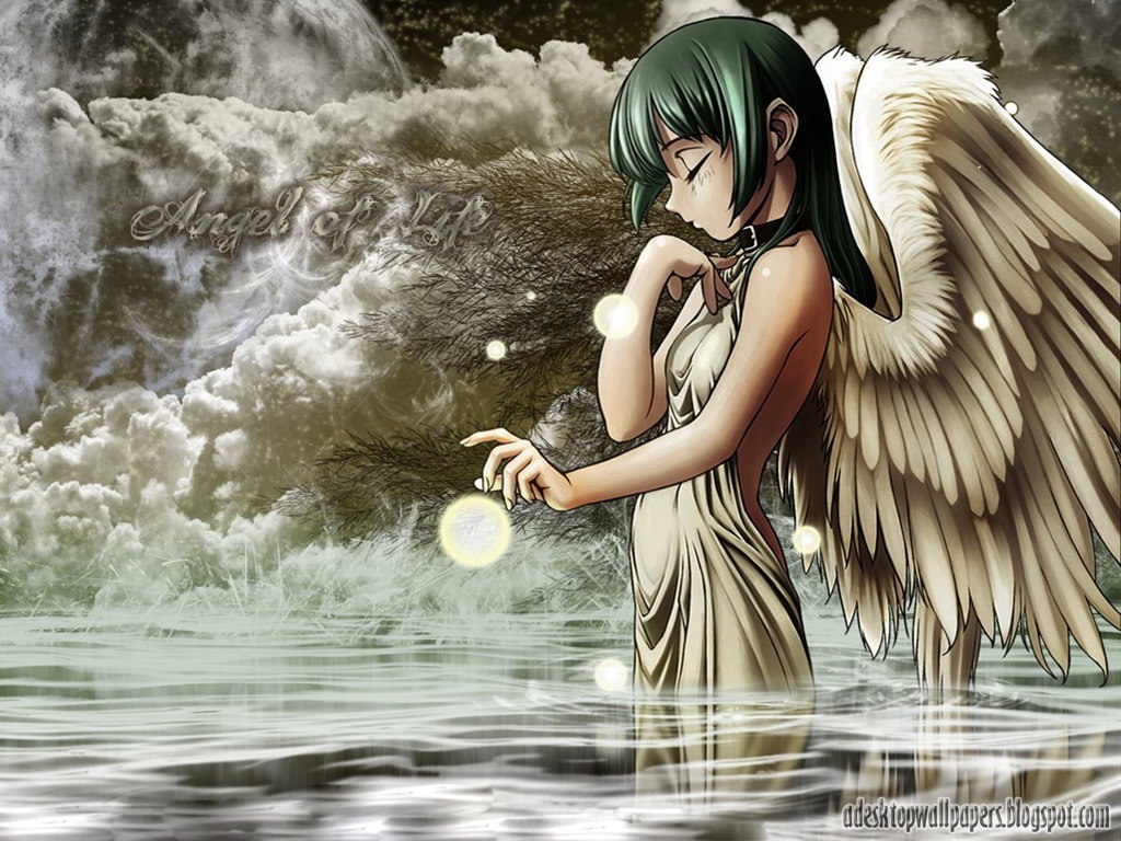 Angel Anime Desktop Wallpaper Pc