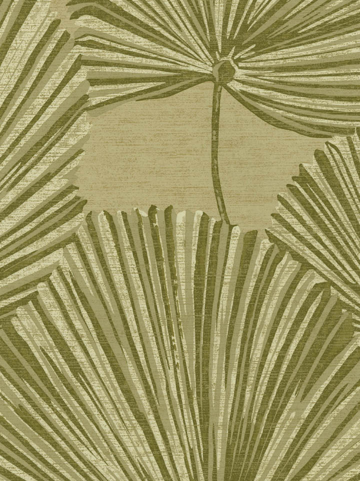 Inspired by the Beverly Hills Hotel Palm Leaf Wallpaper Style Scout