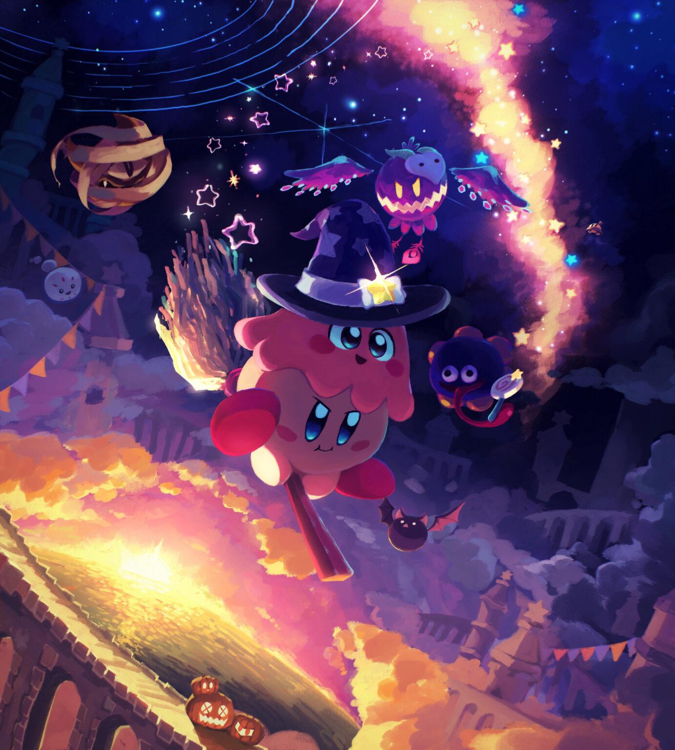 Cute Kirby Spooky Halloween Wallpaper By Suyasuyabi Kawaii Hoshi