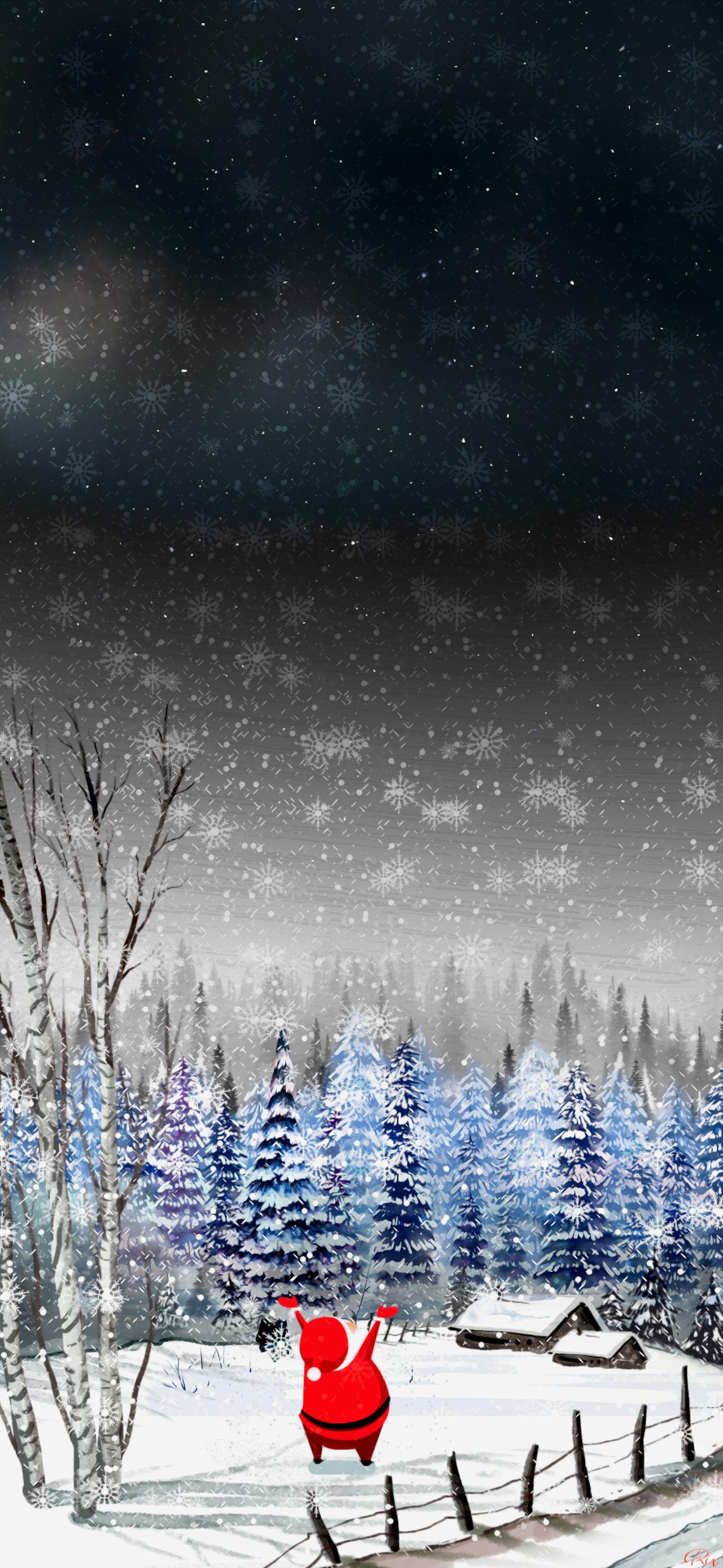 iPhone Pro Max Wallpaper Santa No1 By Rix Wn