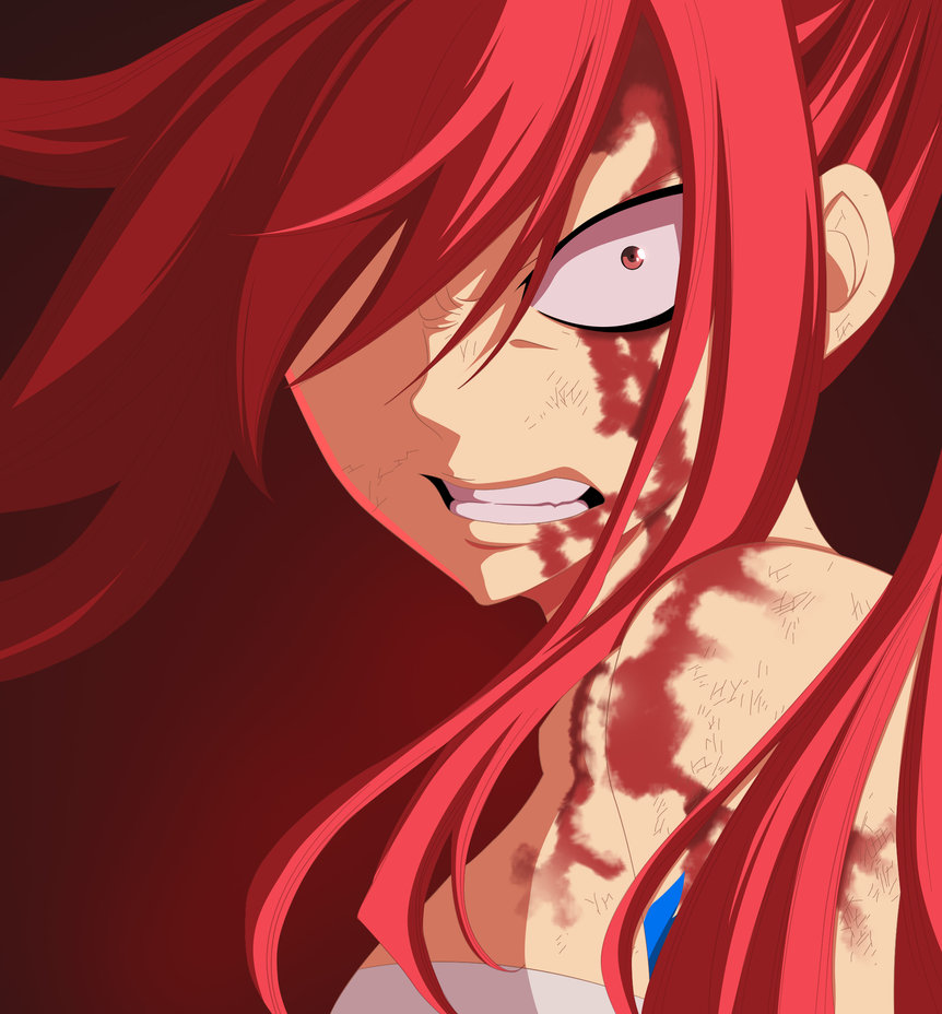 Erza Scarlet Drawing by Cheshire Kitteh on