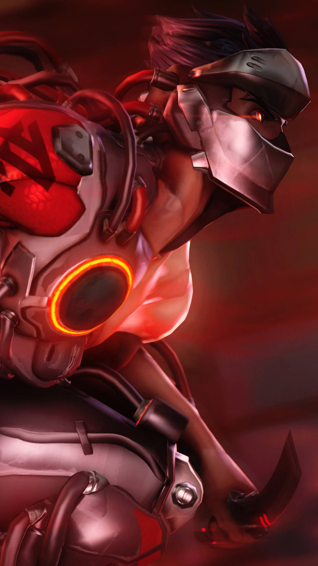 Attacking Blackwatch Genji iPhone Wallpaper
