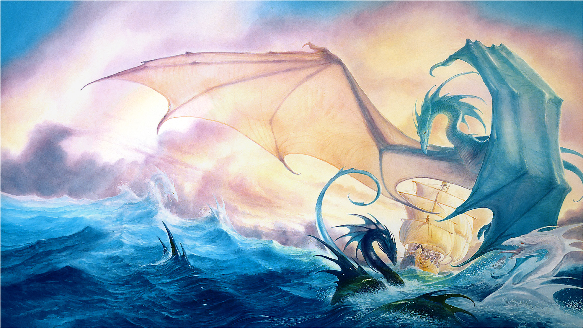 Water Dragon HD Wallpaper Wallpaperin4k