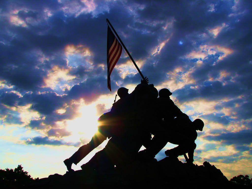 Iwo Jima Flag Raising Wallpaper