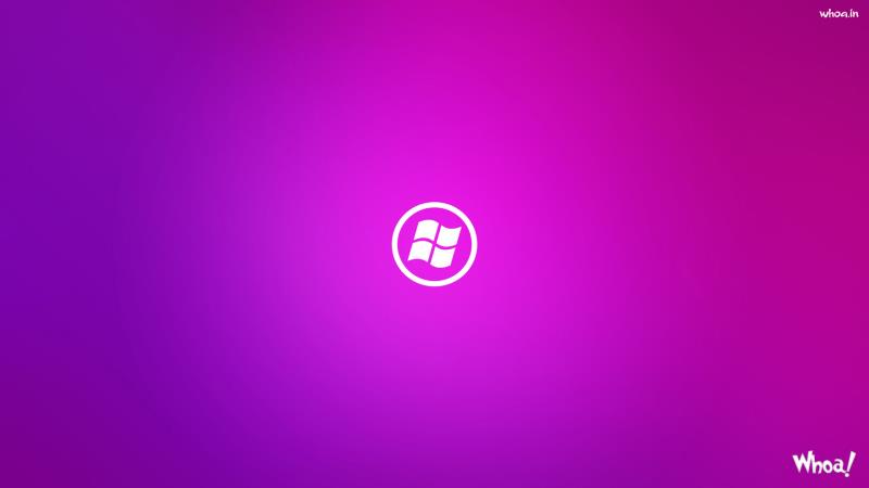 Windows Pink And Blue Shadow Full HD Wallpaper For Desktop