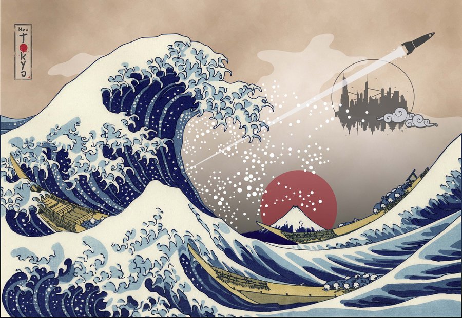 The Great Wave Off Kanagawa By Capdevil13