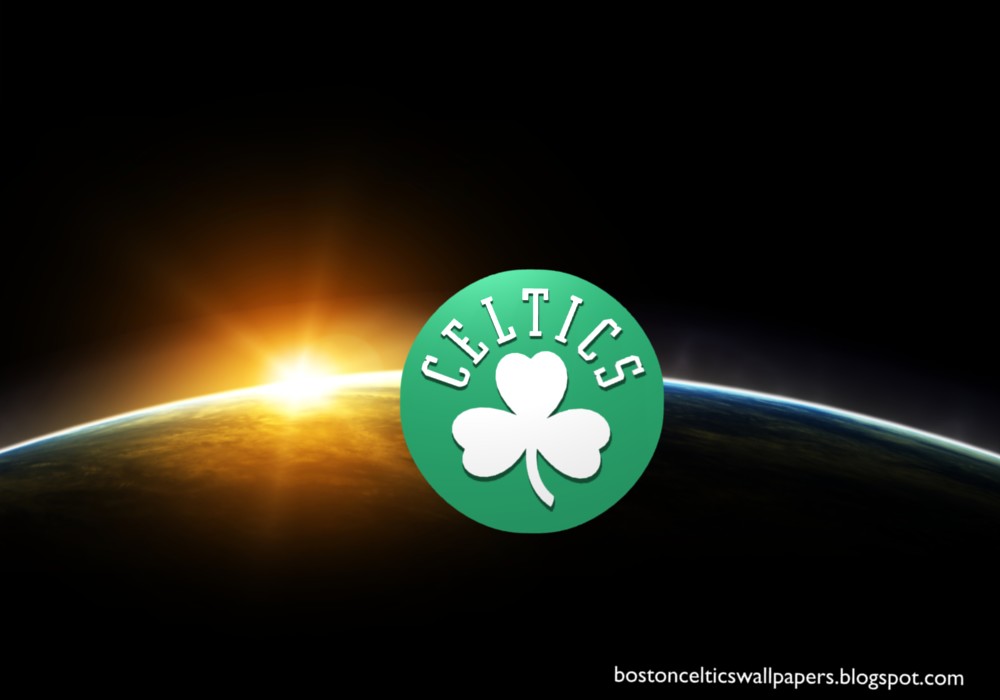 Desktop Wallpaper Boston Celtics Front Logo At Space Eclipse